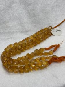 <b>Citrin</b> Cutting Tumble Beads Strands - Product Image 2