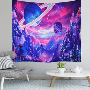 Decoración Boho para el Hogar, Adorno de Pared Tejido <span class=keywords><strong>con</strong></span> Forma de Hongo, Luna, Caracol, Plantas de Fantasía, Hojas, Ecológico, Lavable - Product Image 4