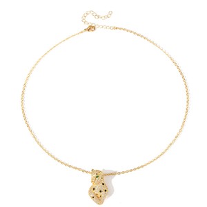 Collar con colgante de leopardo, oro, circonita, amuleto de animal, joyería de moda para mujer - Product Image 5