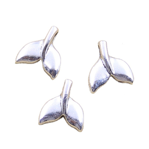 Ciondoli coda balena 16x15mm tibetano colore argento ciondoli gioielli antichi che fanno fai da te artigianato fatto a mano - Product Image 1