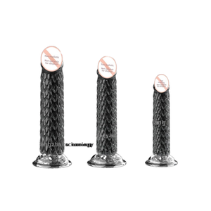 Transparante kristallen <span class=keywords><strong>dildo</strong></span> vrouwen vibrator realistische penisballen drakenschaal anaalplug zuignap super realistisch - Product Image 1