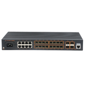Recommandation de produit : Commutateurs d'agrégation de fibres optiques gérés L3 avec 16 ports SFP 1000M + 8 ports RJ45 1000M + 4 ports SFP 10G - Product Image 1