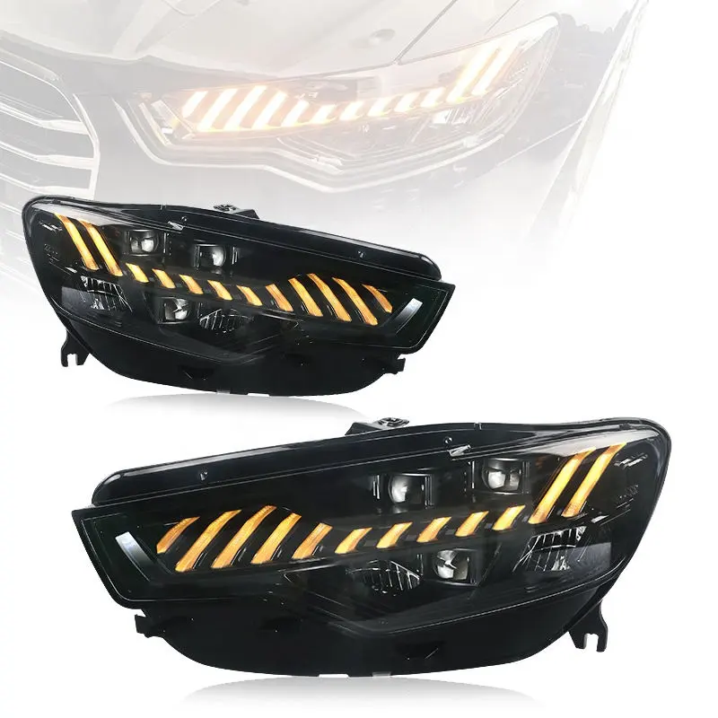 Auto Spare Body Part Car Front LED Head Lamp Headlight For Audi A6 C7 2012 2013 2014 2015