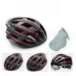 Casco de Ciclismo Magnético Integrado de una Pieza PC+EPS, Resistente al Viento, para Bicicleta de Carretera, Casco de Seguridad para Motocicleta - Product Image 2