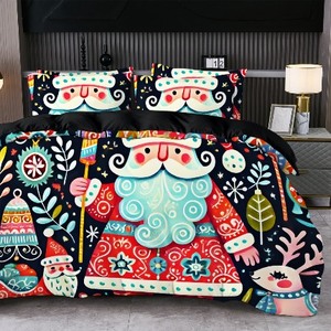 Parure <span class=keywords><strong>de</strong></span> <span class=keywords><strong>lit</strong></span> populaire en polyester 100 % à motif végétal moderne, 200 fils/cm², vente directe d'usine, toutes saisons - Product Image 1