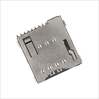 WECONN WL-SIM150-111 Connecteur de carte MICRO SIM 8 broches + 1 H=1.50mm Push-Push avec interrupteur de détection, Connecteur de carte IC personnalisé