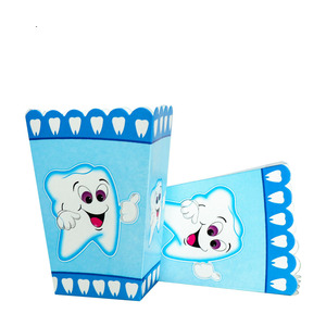Nuevos Platos, Manteles y Servilletas Desechables Azules con <span class=keywords><strong>Dientes</strong></span> de Bebé para Fiesta de Cumpleaños, Decoración para Baby Shower, Vajilla - Product Image 5