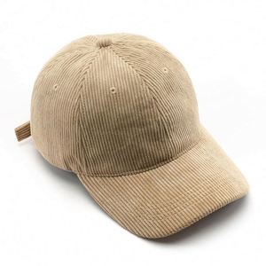 Vente en gros Logo personnalisé Chapeaux en velours côtelé de couleur unie pour femmes Casquette de baseball - Product Image 3