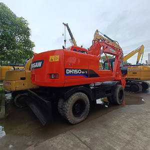 Doosan Wheel Excavator DH150W-7 15ton Construction Machine Second-Hand House <b>Foundation</b> Digging with Core Motor Pump Components - Product Image 5