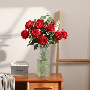 Rose Artificiali Rosse in Seta all'Ingrosso per Decorazioni Matrimoniali, San Valentino e Feste, Decorazioni Floreali Artificiali - Product Image 4