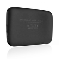 Hostrong 2.4Ghz Mini clavier sans fil plein écran Air Mouse Touchpad Rechargeable Télécommande H18