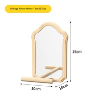 Perchoir interactif en bois pour petits perroquets, tout-en-un pour jouer et manger