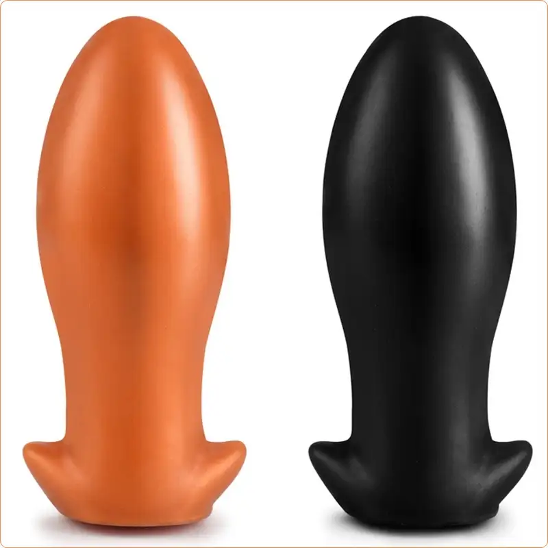 Mainan Seks Anal Besar, Sumbat Pantat Silikon Lembut Telur Naga Ukuran XL 21 Cm/8.3 Inci