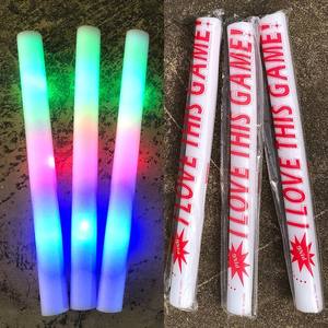 Jouets légers Concert Party Barre de soutien interactive Acclamations Bâton lumineux en éponge électronique coloré - Product Image 3