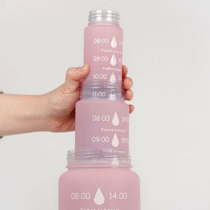3pcs 2000m&1000ml&900ml Bpa-free Portable Motivational Design Large Capacity Sports Water <b>Bottle</b> With Handle And Straw - Product Image 5