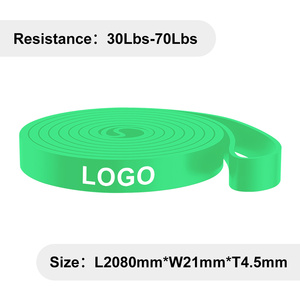Custom Logo Resistance Bands <b>Set</b> 5 Colors Portable Fitness Training Exercise Bands with Handles Carry Bag - Product Image 5