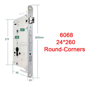 Serrure intelligente à empreintes digitales Chenzhuo 24x240 tout acier, mortaise 6068, cylindre en alliage d'aluminium et acier inoxydable brossé, grade 1 ANSI - Product Image 1