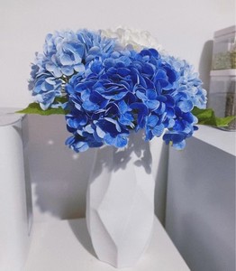 YH030 하이 엔드 품질 라텍스 수국 꽃 리얼 터치 인공 수국 꽃 웨딩 센터 피스 홈 장식 - Product Image 4