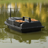 Flytec V700 Version Russe 500M Bateau à appâts à double bac avec éclairage latéral et lumière de virage constante