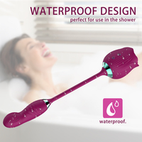 Vibrierender Rose Clit Sucker Flapping Doppel vibrator Vagina Massage Klitoris Stimulator Wackeln Finger Saugen Vibrator für Frauen