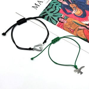 Stainless Steel Cartoon <b>Bracelet</b> Handmade Woven <b>Adjustable</b> Couple Set Friendship <b>Bracelet</b> For Children Gift - Product Image 2