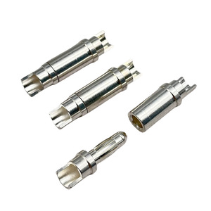 Connecteur banane en cuivre plaqué argent, série de prises à broches conductrices durables pour connexions électriques - Product Image 4