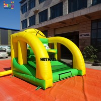 Jeu de sport gonflable commercial en PVC 2-en-1 : tir et lancer de ballon de basket pour le plaisir