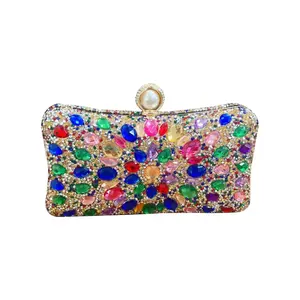 High Quality Luxury Pouch Shine Rhinestone Handbags Bling Diamond Chain Bag Party Money Purse Clutch Bag