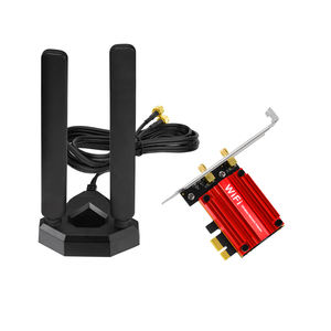 6E ไวไฟแบบไตรแบนด์เสาอากาศ WIFI เสาอากาศ6GHz 5GHz 2.4GHz แม่เหล็กสำหรับเล่นเกมพร้อมสายต่อ6.5ft และการ์ดเครือข่าย PCIe - Product Image 2