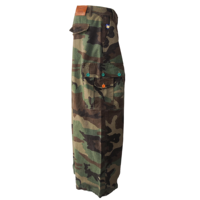Salopette en jean utilitaire pour homme, taille haute, coupe large, imprimé camouflage, 100% coton, streetwear, boutons colorés, coupe régulière, hiver/printemps