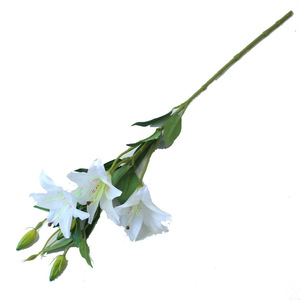 Fleur artificielle en soie Yixuan, lys, pour décoration de mariage, décoration intérieure, accessoires extérieurs - Product Image 1