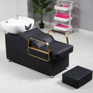 Sillón de Lavado de Cabello con Lavabo, Cómodo y Personalizable, para Salón de Belleza, en Oferta - Product Image 1
