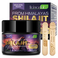 Hatmanlabs Résine de Shilajit Noire Originale, Complément Herbal Énergisant Anti-Âge, 100% Pur, 60g, Extrait Alimentaire Santé