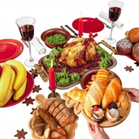 Massief houten dienblad Acaciahout Premium thee Klein dienblad Fruit Snacks Noten Dessertbord Desktopopslag Serviesgoed