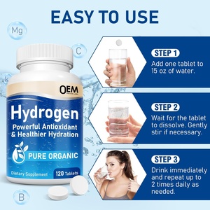 Comprimés d'eau hydrogénée <span class=keywords><strong>avec</strong></span> magnésium, comprimés d'hydrogène moléculaire H2 pour l'eau potable, santé du cerveau, soutien cognitif - Product Image 5