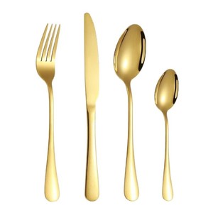 Ensemble <span class=keywords><strong>de</strong></span> <span class=keywords><strong>couverts</strong></span> <span class=keywords><strong>de</strong></span> luxe <span class=keywords><strong>en</strong></span> acier inoxydable <span class=keywords><strong>de</strong></span> conception écologique, <span class=keywords><strong>couverts</strong></span> européens dorés - Product Image 2