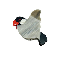 Griffe de cheveux en acétate de cellulose Pigeon pour femmes en vedette accessoires de cheveux en acétate d'oiseau avec conception de griffe