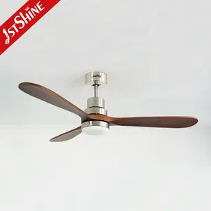 1stshine led ceiling fan price 52 inch 5 speeds power saving solid wood led ceiling fan lights
