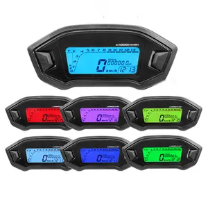 Universal Digital Motorcycle Fuel Meter Monkey meter Plastic 12V 2-4 cylinder odometer code