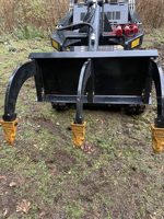 Fixation professionnelle de ripper robuste à 3 tiges pour chargeuses compactes et chargeuses à chenilles compactes