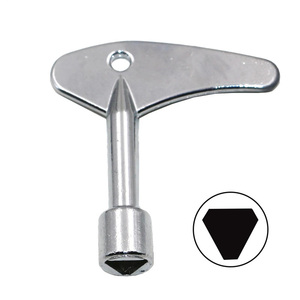 Clé universelle pour serrure <span class=keywords><strong>de</strong></span> porte d'ascenseur, clé <span class=keywords><strong>de</strong></span> compteur d'eau, clé utilitaire, clé triangulaire pour <span class=keywords><strong>plombier</strong></span>, pour armoires, métros, trains - Product Image 1