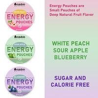 AOGUBIO Sachets énergétiques à saveur de fruits naturels contenant des vitamines sans sucre 56mg