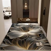 Crystal Velvet Large Floral Area Rug Printed Carpet Floor Mat for Living Room Bedroom Entryway Home Decor Wholesale Supplier B2B