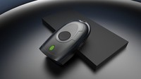 Escáner de Código de Barras 2D CCD Symcode MJ-X2, Lector de Códigos QR Inalámbrico USB Portátil Mini, Compatible con iPhone, para Inventario de Libros de Biblioteca, Color Negro