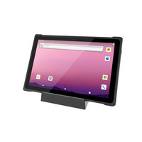 Tablette Android professionnelle fine de 10,1 pouces avec clavier, tablette robuste industrielle, lecteur de codes-barres 2D, terminal portable médical