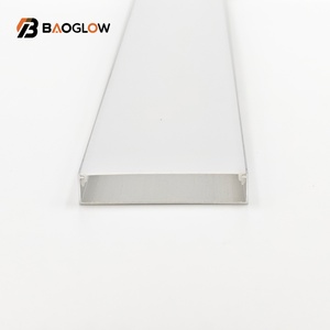 Nouveau design, profilé en aluminium anodisé 50*10, 50 mm de large, pour bande LED, profilé haut de gamme avec canal pour cornet LED, vis personnalisable - Product Image 4