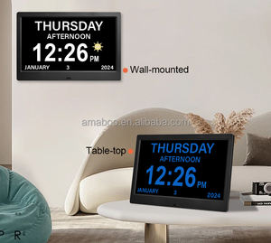 Rappels d'alarme grand jour date heure démence Alzheimer horloge 10 pouces numérique jour calendrier horloge pour personnes âgées - Product Image 5