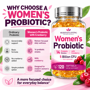Complément Probiotique pour Femmes 14 Souches 5 Milliards d'UFC avec Canneberge 120 Gélules Molles Bien-être Intime Quotidien - Product Image 5