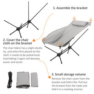 Silla de Playa Plegable Reclinable Portátil de Buena Calidad para Exteriores, Ligera, para Acampar, para Adultos - Product Image 4