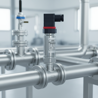 Capteur de pression hydrostatique à bas prix pour gaz ou liquide, transmetteur de pression d'eau numérique 4-20 mA avec affichage, OEM/ODM